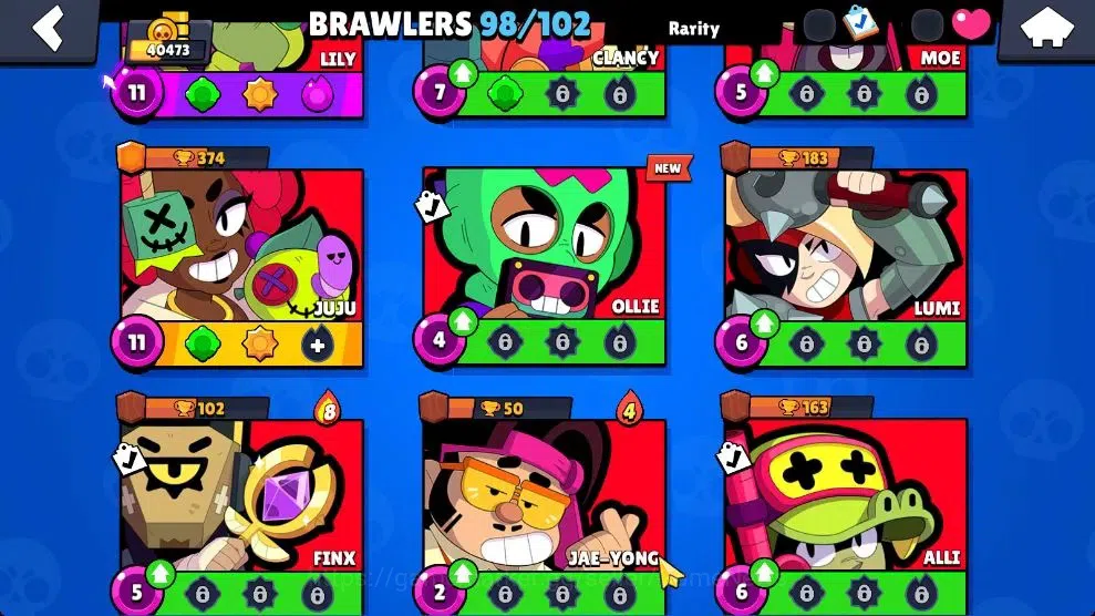 Brawl Stars Accounts 40K Trophy|98 Brawlers 29 Max Lvl|UL Kaze|395 Skin image 13