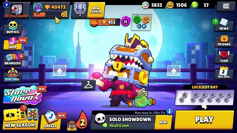 Brawl Stars Accounts 40K Trophy|98 Brawlers 29 Max Lvl|UL Kaze|395 Skin image 3
