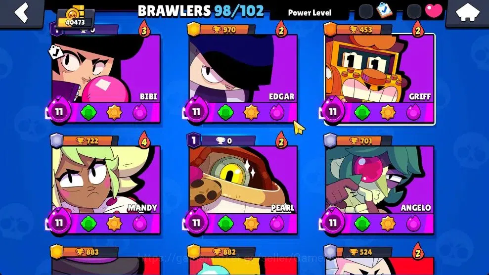 Brawl Stars Accounts 40K Trophy|98 Brawlers 29 Max Lvl|UL Kaze|395 Skin image 7