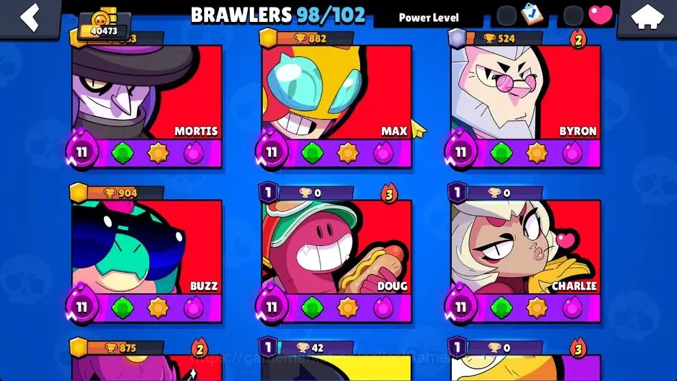 Brawl Stars Accounts 40K Trophy|98 Brawlers 29 Max Lvl|UL Kaze|395 Skin image 8