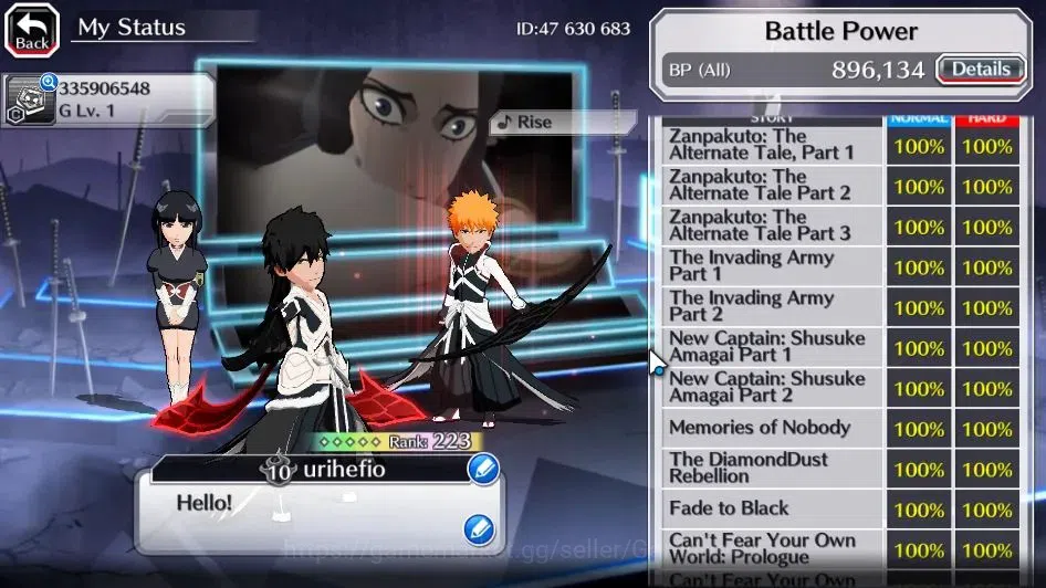 Bleach: Brave Souls Accounts [GLOBAL]50K Orb|2 Renewd Ichigo,TYBW25 Yachiru,Nem image 6