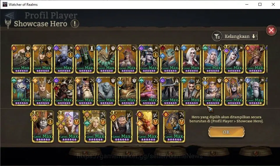Watcher of Realms Accounts GLOBAL 60x|12M Power|15 Lord[IngridA5,PraetusA1,Ez image 12