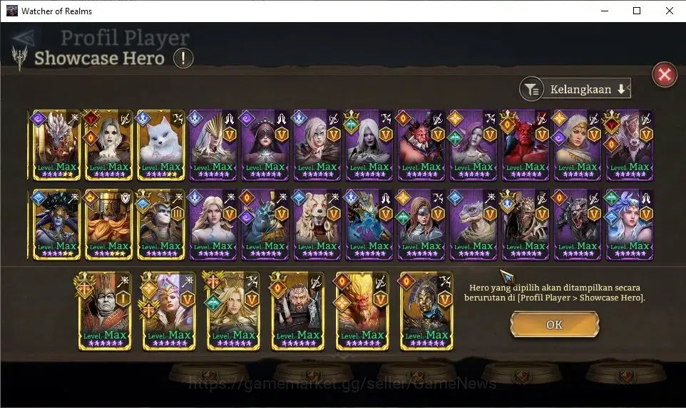Watcher of Realms Accounts GLOBAL 60x|12M Power|15 Lord[IngridA5,PraetusA1,Ez image 13