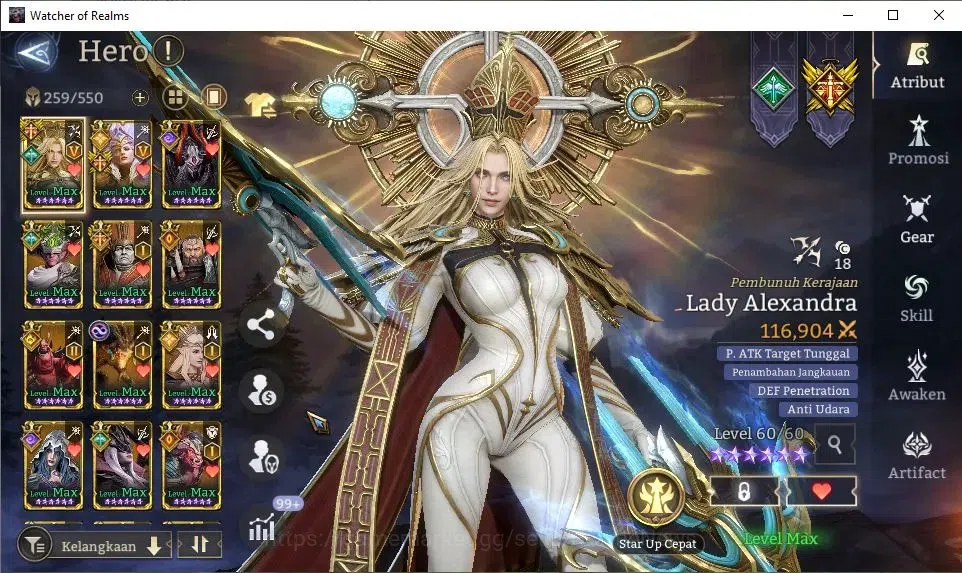 Watcher of Realms Accounts GLOBAL 60x|12M Power|15 Lord[IngridA5,PraetusA1,Ez image 14