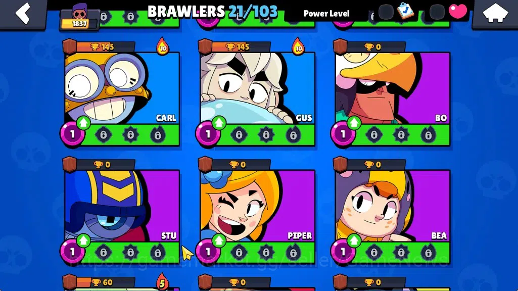 Brawl Stars Accounts 1837 Trophy|21 Brawlers 1 Max Lv[Edgar]|5k Bling 1 image 10