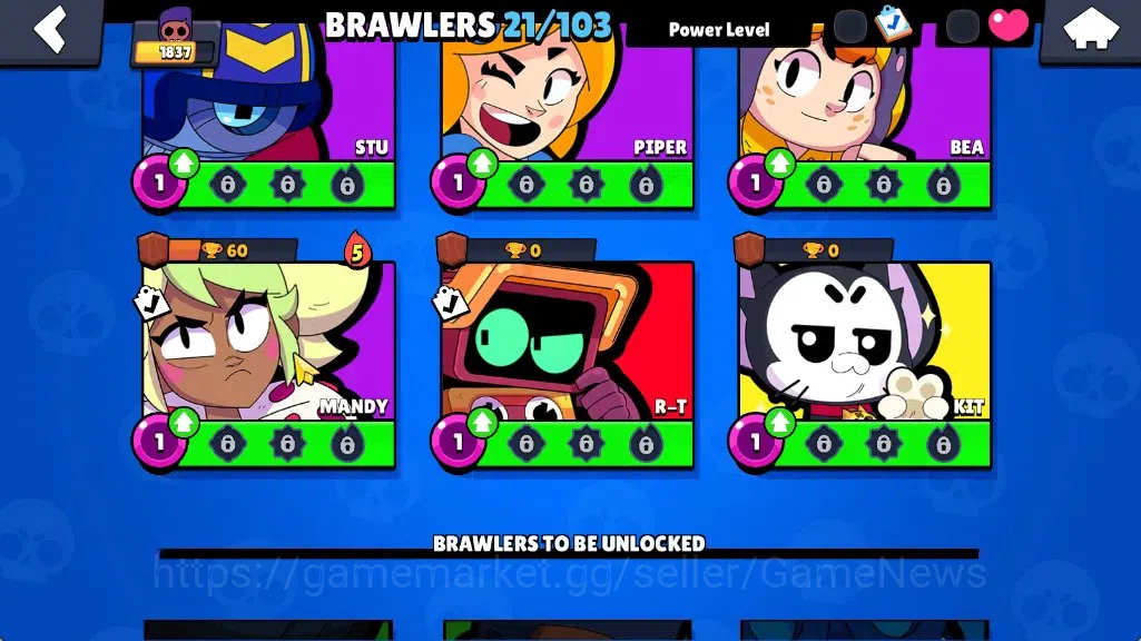 Brawl Stars Accounts 1837 Trophy|21 Brawlers 1 Max Lv[Edgar]|5k Bling 1 image 11