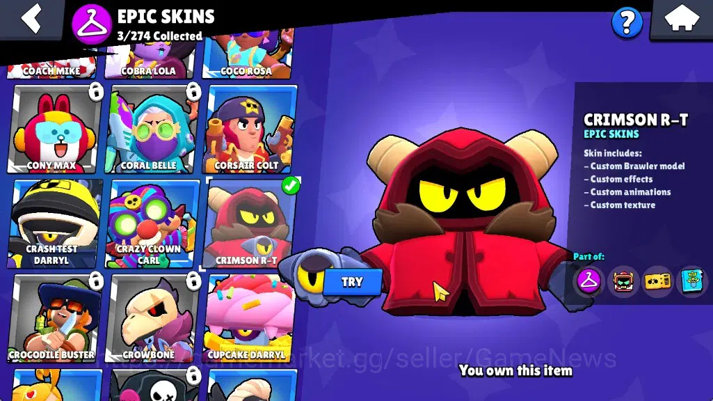 Brawl Stars Accounts 1837 Trophy|21 Brawlers 1 Max Lv[Edgar]|5k Bling 1 image 12