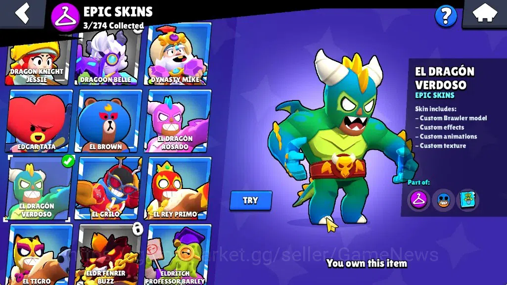 Brawl Stars Accounts 1837 Trophy|21 Brawlers 1 Max Lv[Edgar]|5k Bling 1 image 14