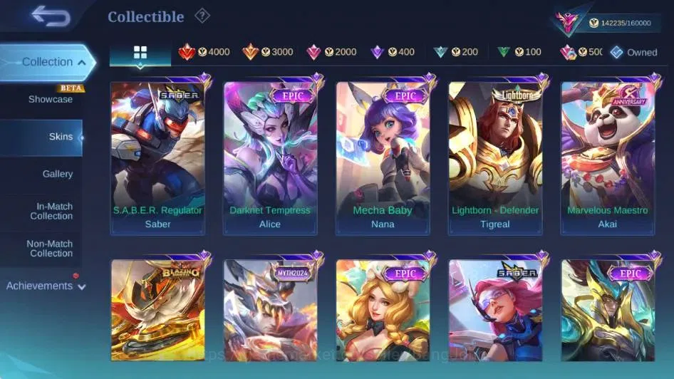 Mobile Legends: Bang Bang Accounts Global|Skin 425|Exalted|Legend Lunox,DUCATI Irithe image 11