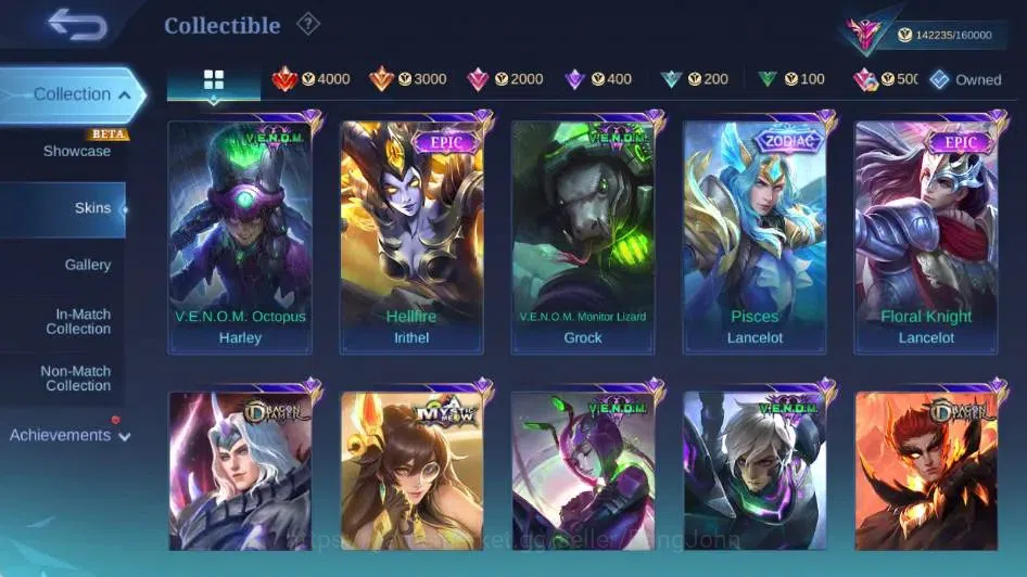Mobile Legends: Bang Bang Accounts Global|Skin 425|Exalted|Legend Lunox,DUCATI Irithe image 16
