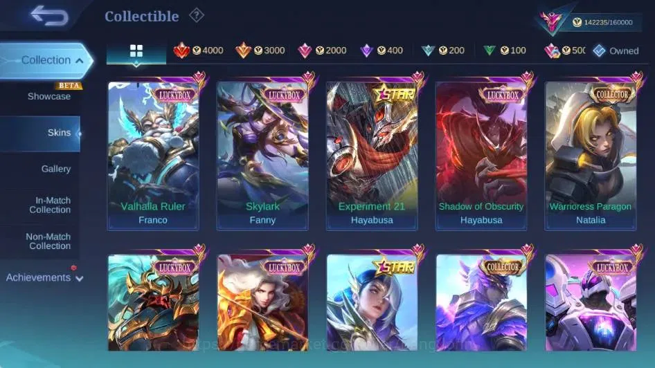 Mobile Legends: Bang Bang Accounts Global|Skin 425|Exalted|Legend Lunox,DUCATI Irithe image 8