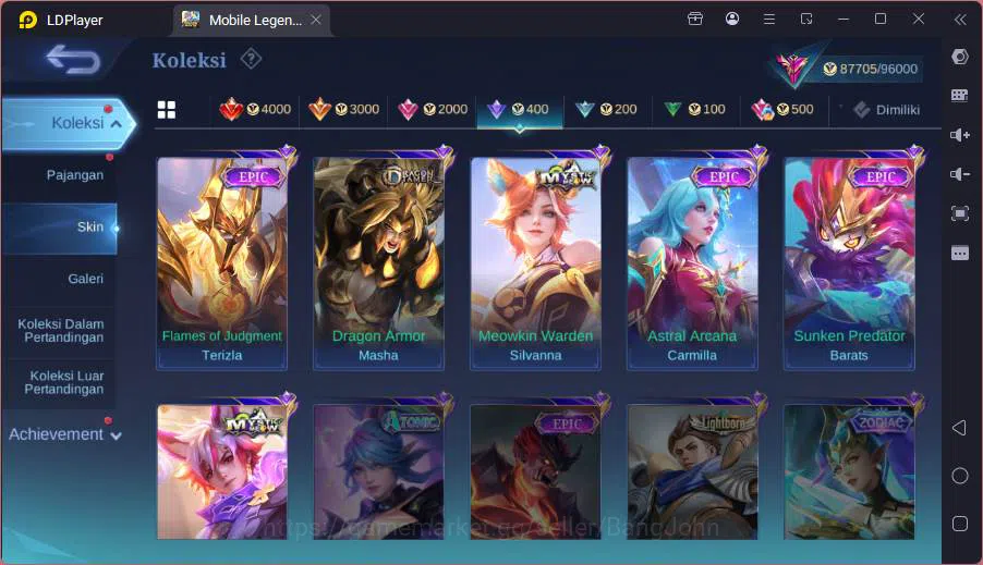 Mobile Legends: Bang Bang Accounts GLOBAL|Hero 131|Skin 342|Kof Guinevere+Karina,Prim image 12