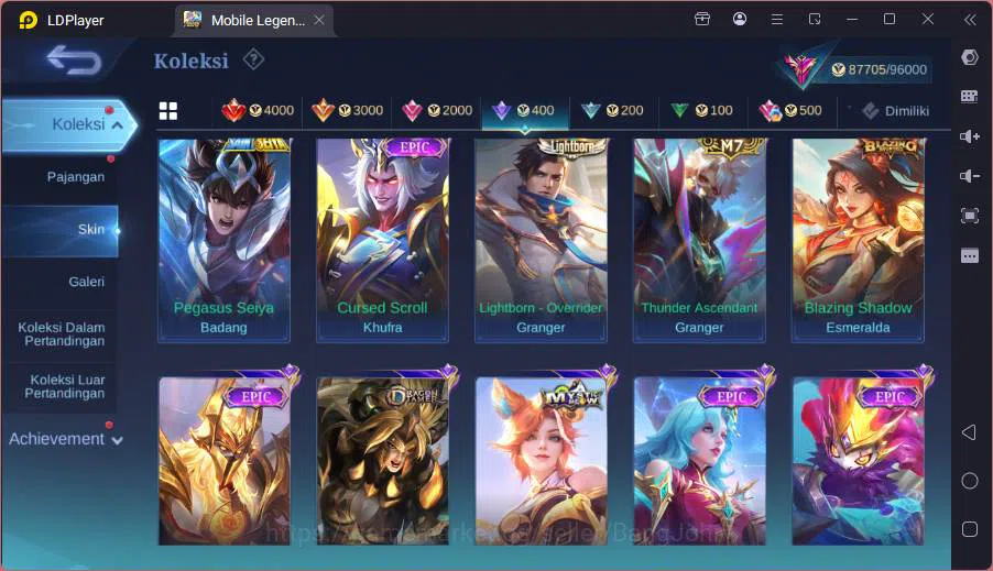Mobile Legends: Bang Bang Accounts GLOBAL|Hero 131|Skin 342|Kof Guinevere+Karina,Prim image 13