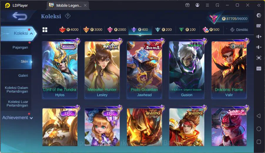 Mobile Legends: Bang Bang Accounts GLOBAL|Hero 131|Skin 342|Kof Guinevere+Karina,Prim image 16