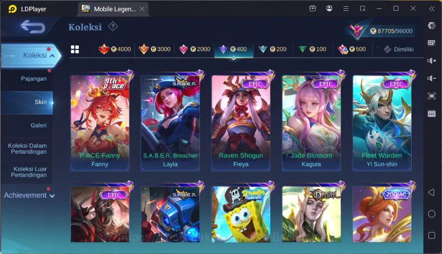 Mobile Legends: Bang Bang Accounts GLOBAL|Hero 131|Skin 342|Kof Guinevere+Karina,Prim image 19