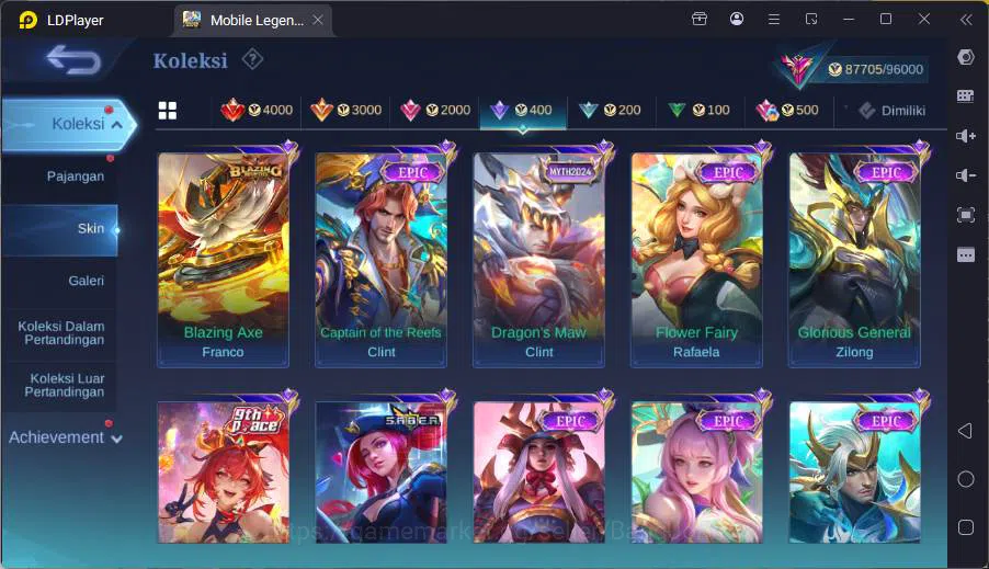 Mobile Legends: Bang Bang Accounts GLOBAL|Hero 131|Skin 342|Kof Guinevere+Karina,Prim image 20