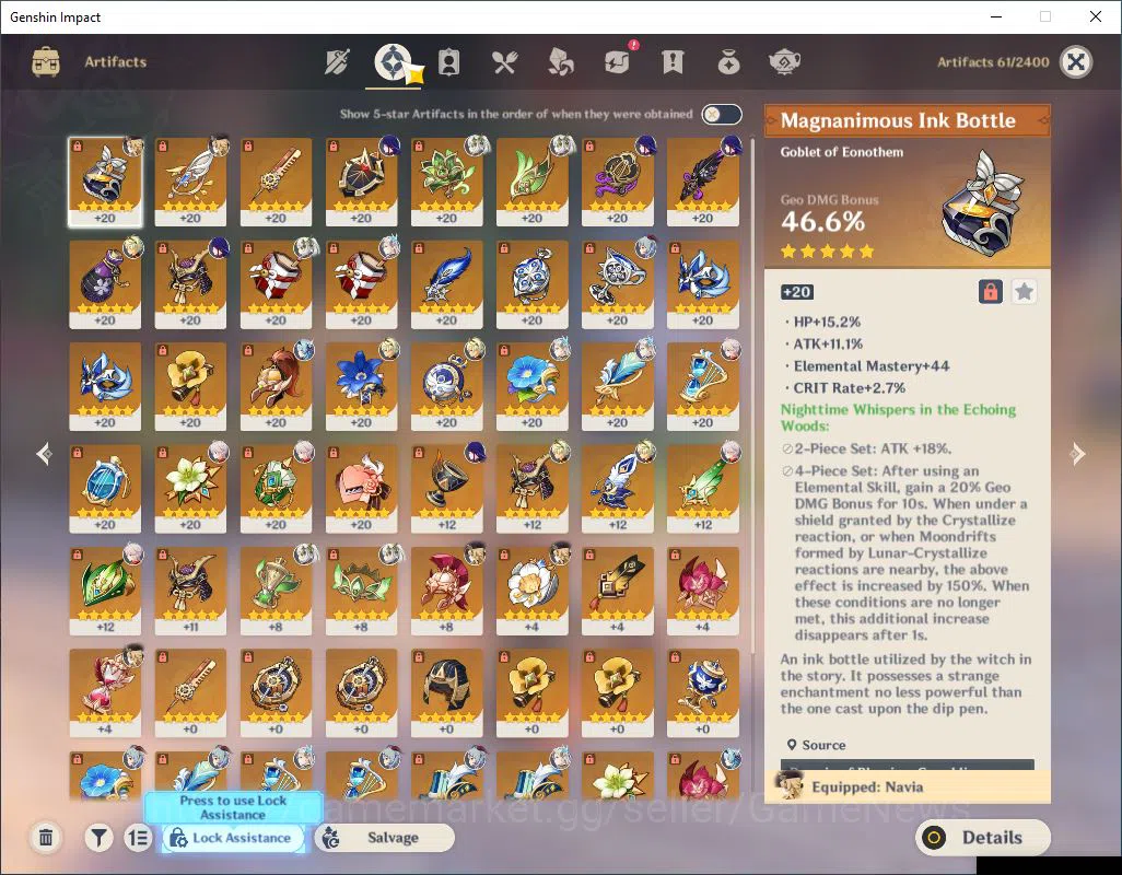 Genshin Impact Accounts ASIA| AR 55|9 Limited +1(*5Weapon)|Coumbina,Xilone image 10