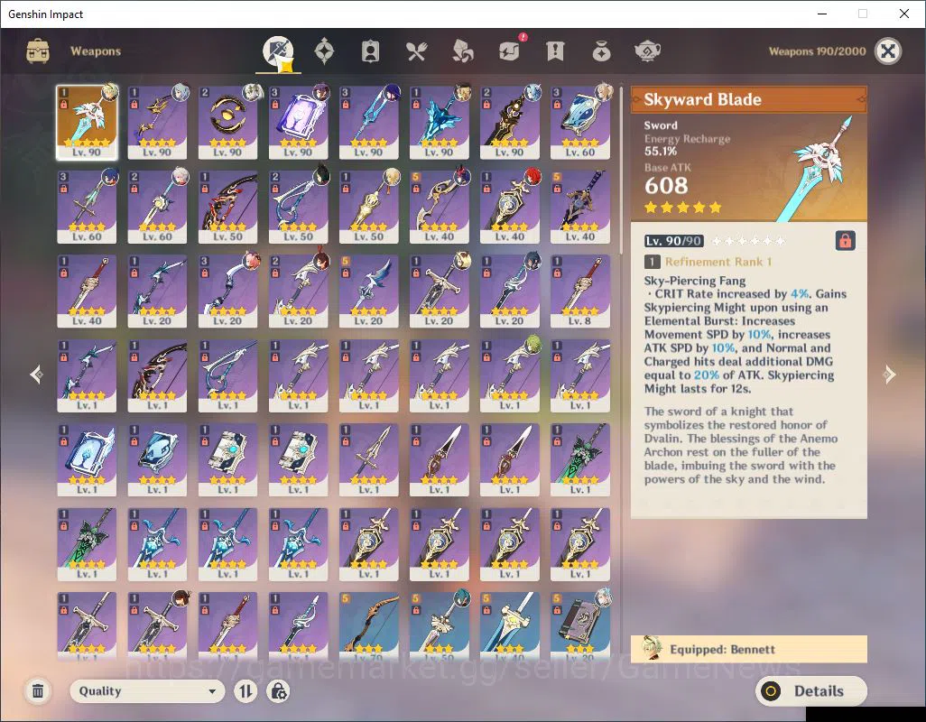 Genshin Impact Accounts ASIA| AR 55|9 Limited +1(*5Weapon)|Coumbina,Xilone image 11