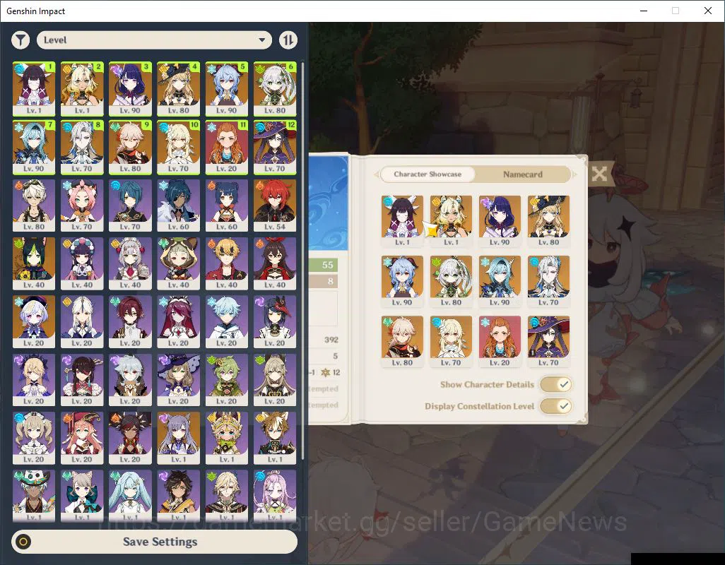 Genshin Impact Accounts ASIA| AR 55|9 Limited +1(*5Weapon)|Coumbina,Xilone image 13
