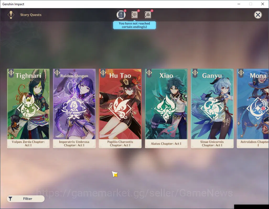 Genshin Impact Accounts ASIA| AR 55|9 Limited +1(*5Weapon)|Coumbina,Xilone image 5