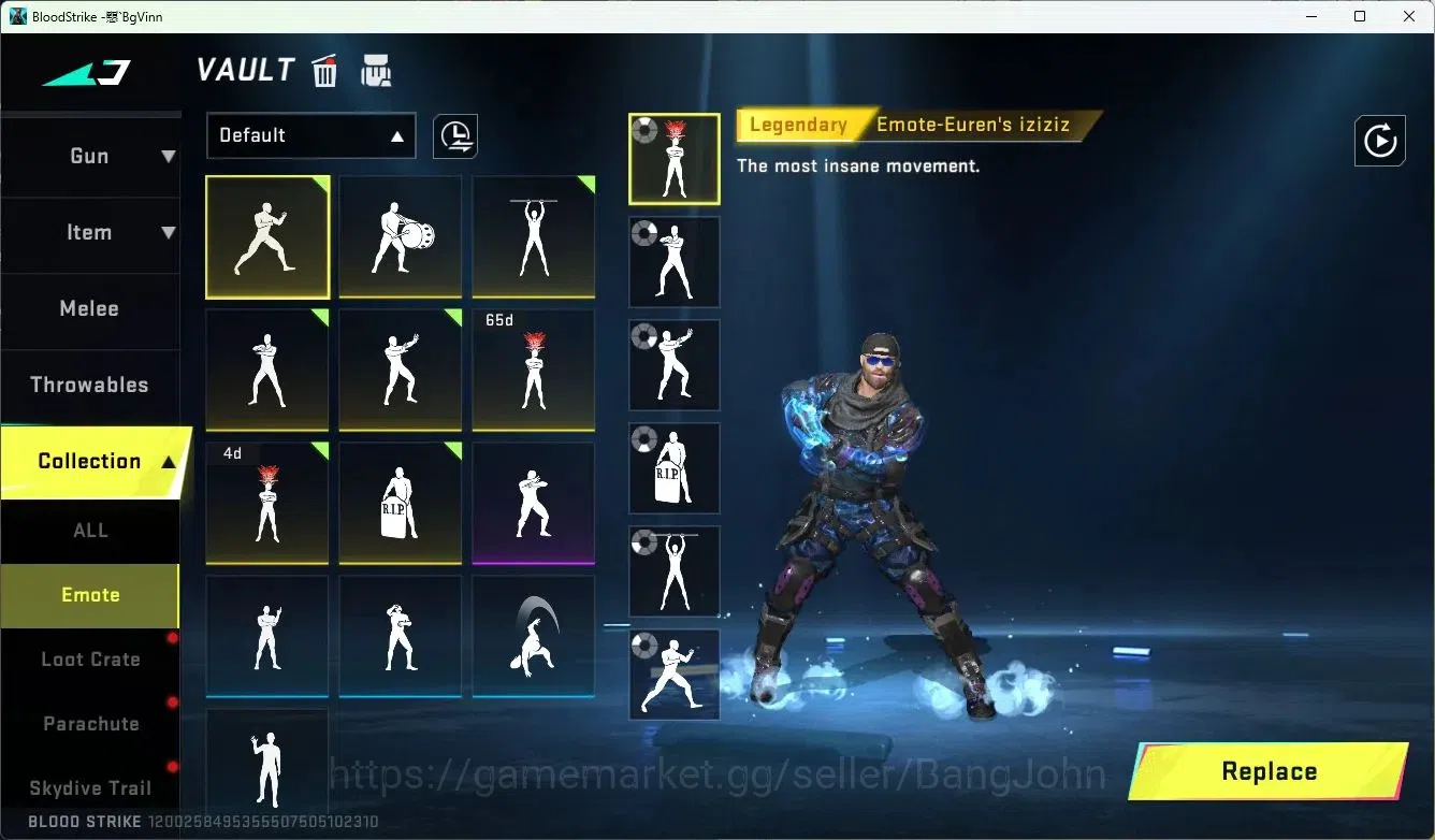 Blood Strike Accounts Collab Skin ASIA | 2 Collab Skins | 2 Limited Skins | 4 Legendary Skins | 4 Ultra Skins | Collab ETHAN 13