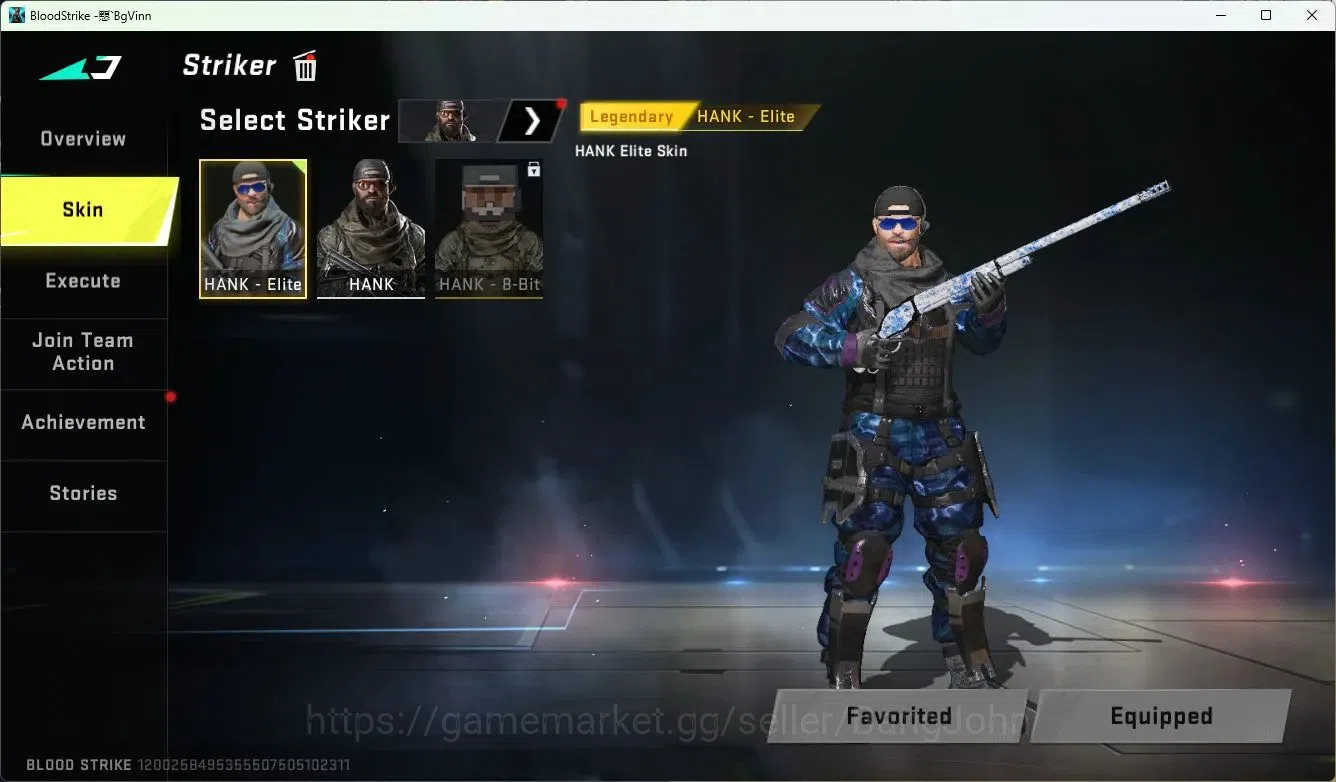 Blood Strike Accounts Collab Skin ASIA | 2 Collab Skins | 2 Limited Skins | 4 Legendary Skins | 4 Ultra Skins | Collab ETHAN 5