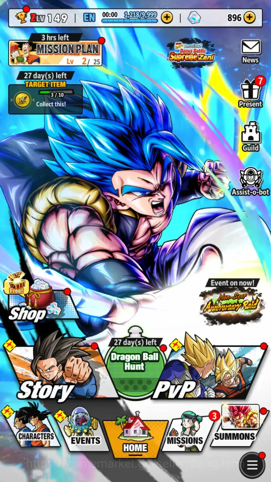 Dragon Ball Legends Accounts Global | Lvl 149|11.8M Total Power|896 CC|2 LR|1 U image 15