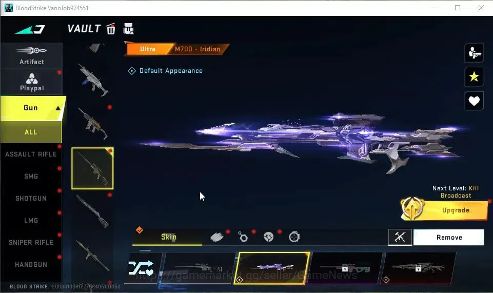 Blood Strike Accounts ASIA|Starter|Collab EVAGELION-MCX|ULTRA M700-Iridi image 5