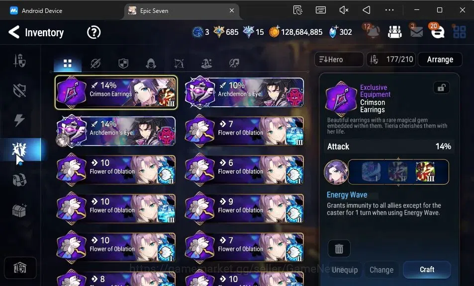 Epic Seven Accounts GLOBAL Unverif|New Era|20 ML(School Nurse Yulha,BA image 17