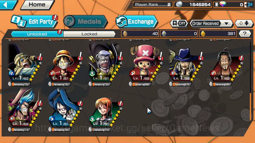One Piece Bounty Rush Accounts Global|4 EX|5Elders Saturn,BP Kuzan,Gear5 Luffy,4E image 5