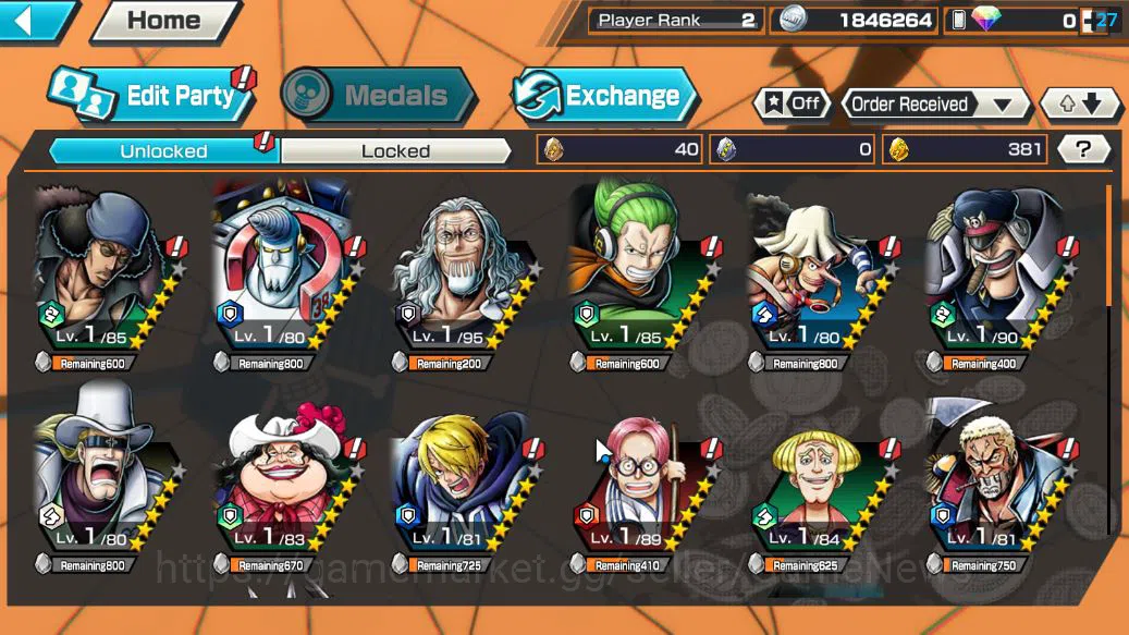 One Piece Bounty Rush Accounts Global|4 EX|5Elders Saturn,BP Kuzan,Gear5 Luffy,4E image 7