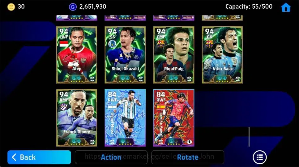 eFootball Accounts Android|PW 3216|BigT Roberto Carlos,Johan Cruyff E image 1