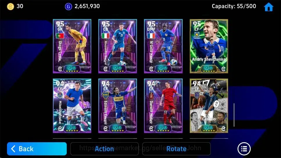 eFootball Accounts Android|PW 3216|BigT Roberto Carlos,Johan Cruyff E image 2