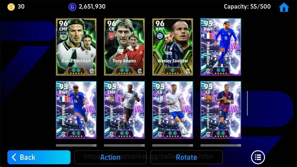 eFootball Accounts Android|PW 3216|BigT Roberto Carlos,Johan Cruyff E image 3