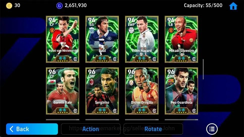 eFootball Accounts Android|PW 3216|BigT Roberto Carlos,Johan Cruyff E image 4