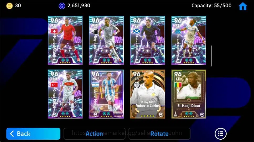 eFootball Accounts Android|PW 3216|BigT Roberto Carlos,Johan Cruyff E image 5