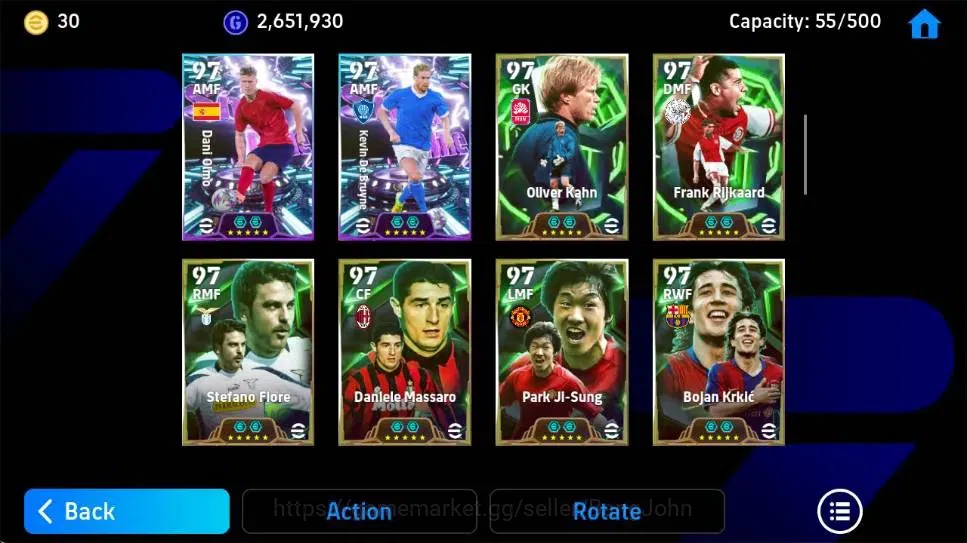 eFootball Accounts Android|PW 3216|BigT Roberto Carlos,Johan Cruyff E image 6
