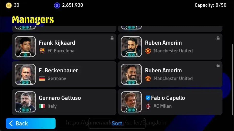 eFootball Accounts Android|PW 3216|BigT Roberto Carlos,Johan Cruyff E image 8
