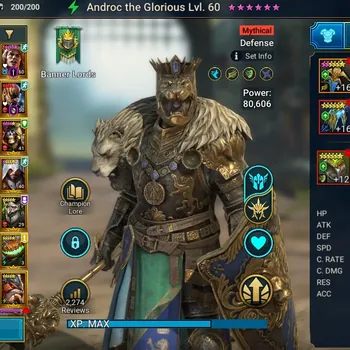Raid: Shadow Legends Accounts Mid-Game Lv 50|1,2M Power|1 Mythic(Androc)+27