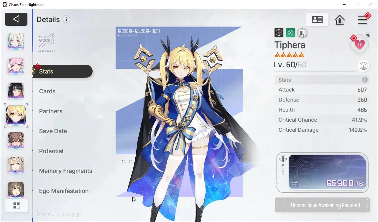 Chaos Zero Nightmare Accounts Global Lv.56| 13 SSR HeidemarieEM2, RitaEM1, YukiE image 12