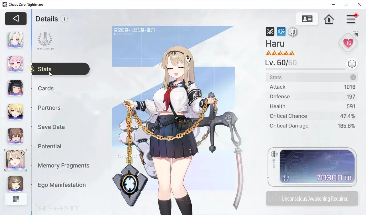 Chaos Zero Nightmare Accounts Global Lv.56| 13 SSR HeidemarieEM2, RitaEM1, YukiE image 15