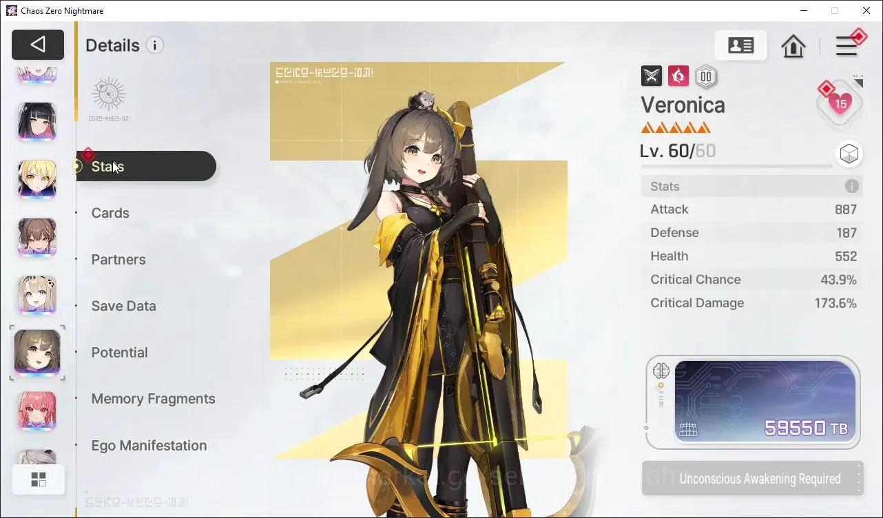 Chaos Zero Nightmare Accounts Global Lv.56| 13 SSR HeidemarieEM2, RitaEM1, YukiE image 17