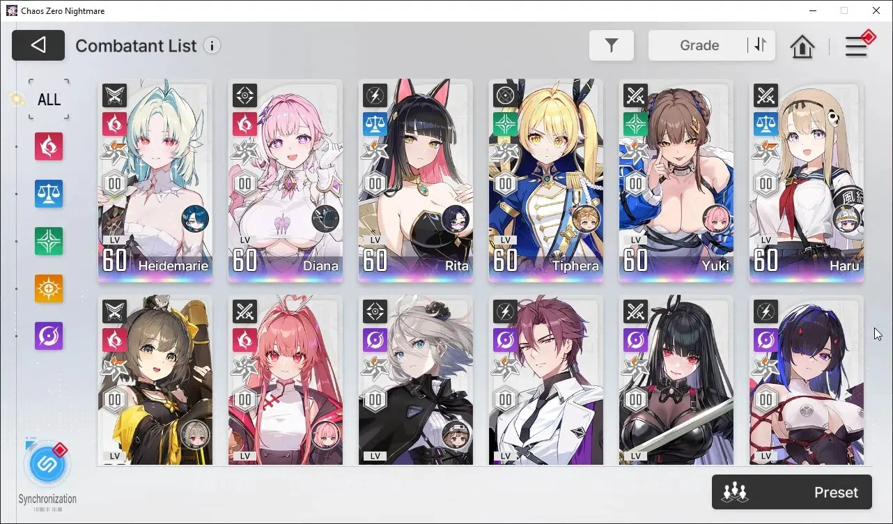 Chaos Zero Nightmare Accounts Global Lv.56| 13 SSR HeidemarieEM2, RitaEM1, YukiE image 4