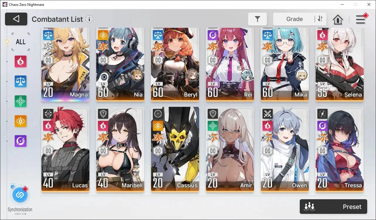 Chaos Zero Nightmare Accounts Global Lv.56| 13 SSR HeidemarieEM2, RitaEM1, YukiE image 6