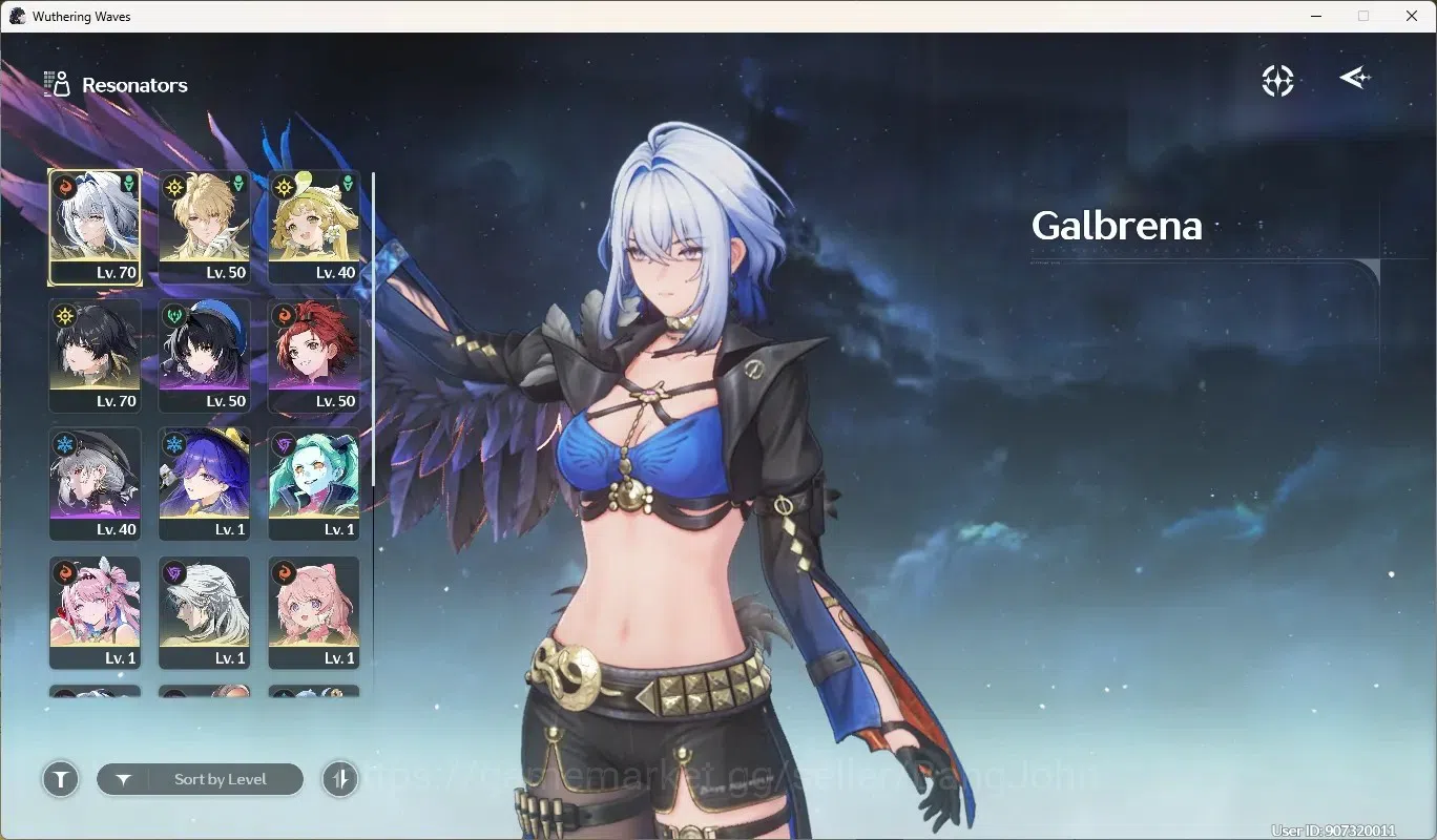Wuthering Waves Accounts Others SEA|UL 49|Rank 5|5 Char Limited [Galbrena Rc2]+Sign,Luuk Herssen Rc3,Lucilla,Rebecca,Denia 2