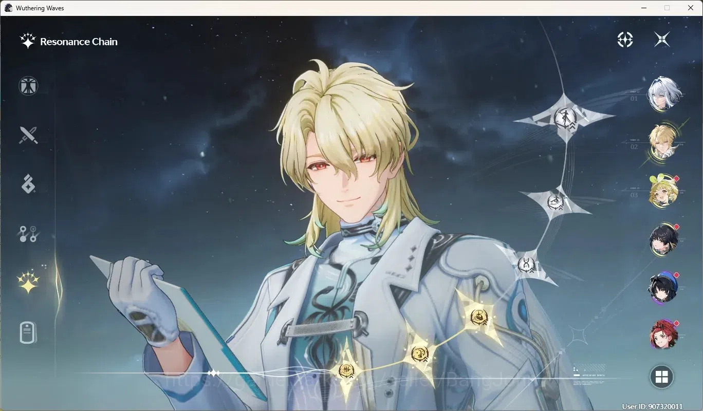 Wuthering Waves Accounts Others SEA|UL 49|Rank 5|5 Char Limited [Galbrena Rc2]+Sign,Luuk Herssen Rc3,Lucilla,Rebecca,Denia 4
