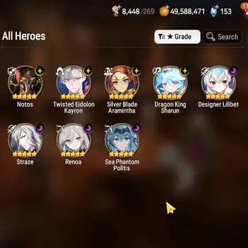 Epic Seven Accounts High-End ASIA Verif|NewEra|8 ML(NOTOS,Renoa,SP Politis,Straze,etc)+AS Flan,Setsuka,Ran,Etc|161K