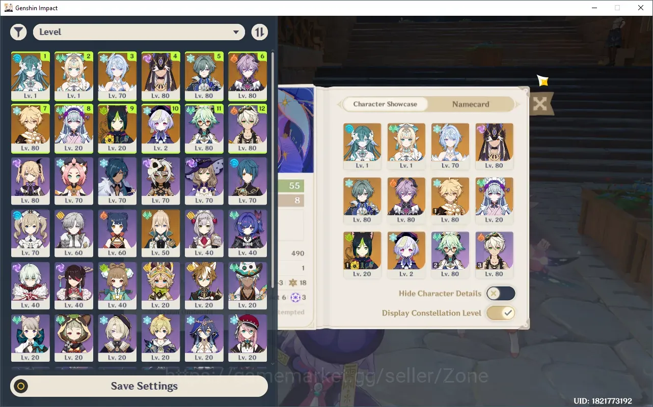 Genshin Impact Accounts Others ASIA|AR 55|6 Limited Char)|2(*5Wep)|Vesna,Vodyanitsa,Odette,Cyno,Durin,Lohen|Check 1