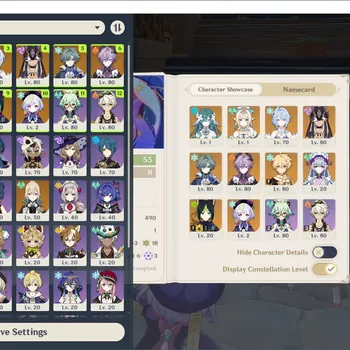 Genshin Impact Accounts Others ASIA|AR 55|6 Limited Char)|2(*5Wep)|Vesna,Vodyanitsa,Odette,Cyno,Durin,Lohen|Check