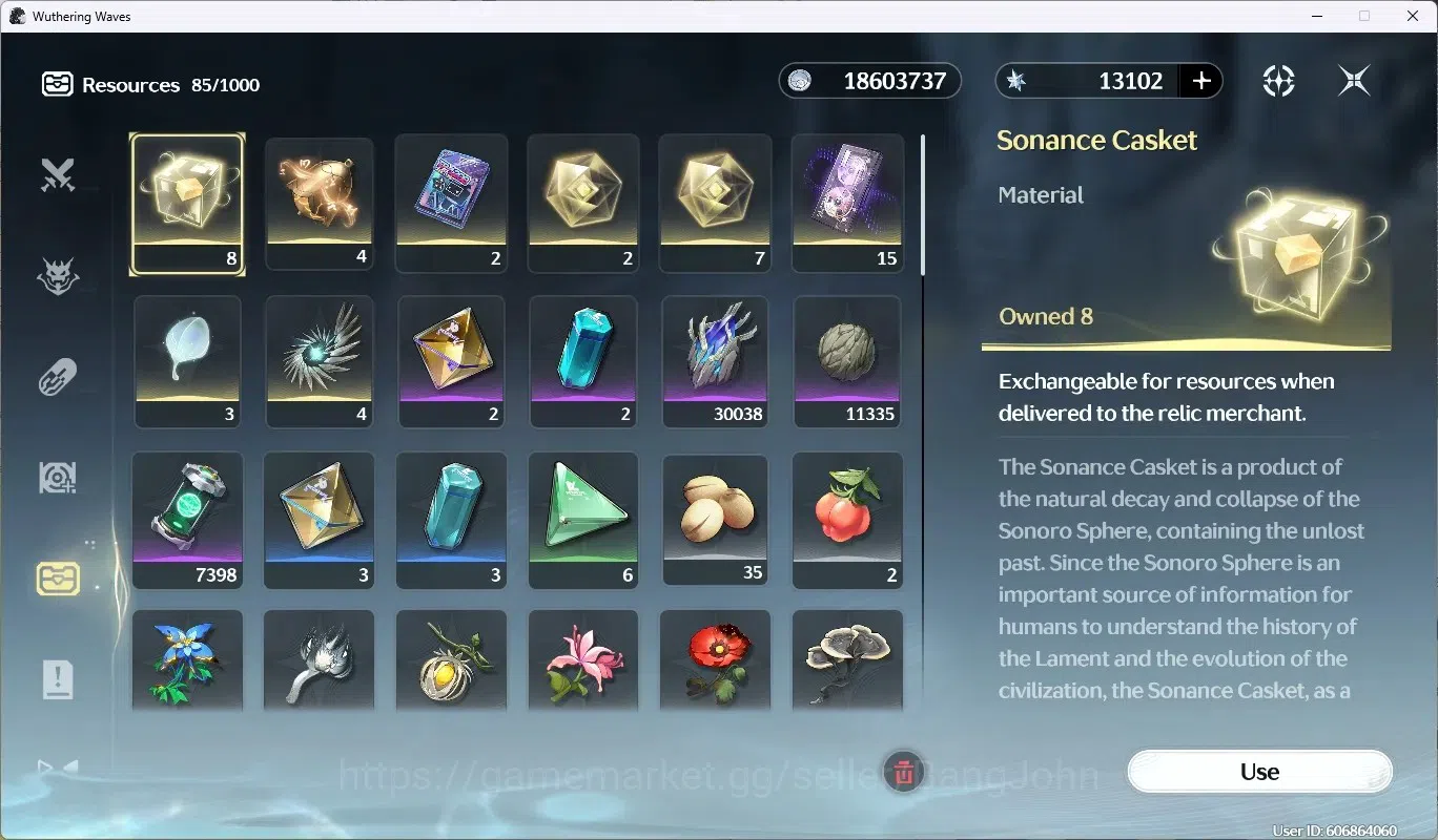 Wuthering Waves Accounts EU | UL 49 | Rank 5 | 2 Char Limit [Lucy RC6, Rebe image 7